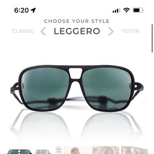 Ombraz Leggaro Sunglasses
Charcoal w/ Polarized Lenses